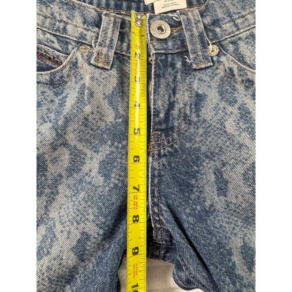 BDG Urban Outfitters Womens Snake Print Straight Leg Jeans Blue Acid Wash Denim - Picture 7 of 14